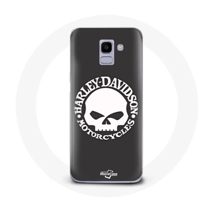 Hoesje voor Samsung Galaxy A8 2018 Harley Davidson Motors Schedel
