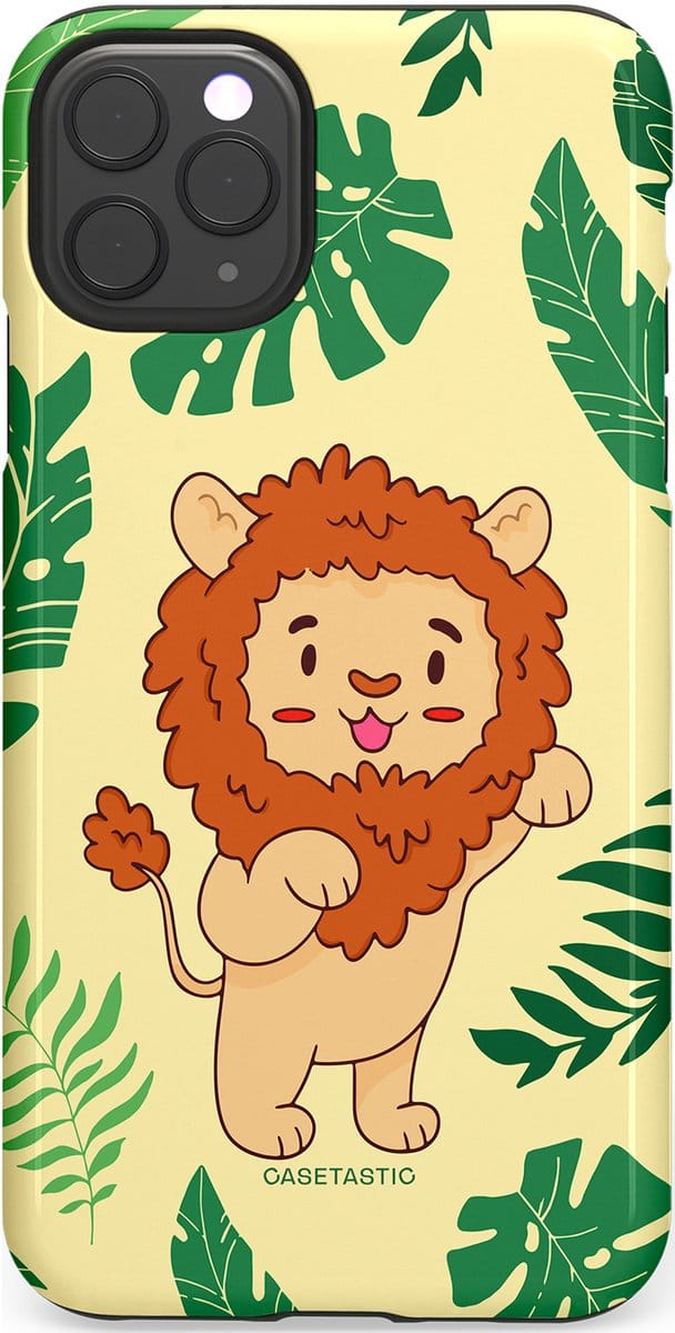 Casetastic hoesje geschikt voor Apple iPhone 11 Pro Max - Dubbellaagse bescherming - Brulknuffel - Fashion Case - Crème Groen Terracotta
