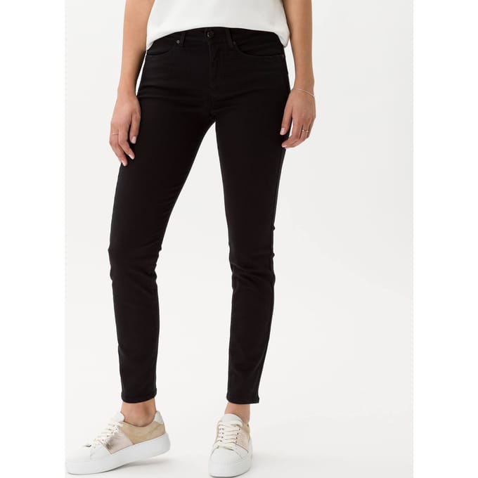 Brax Dames Jeans  Style ANA CLEAN PERMA BLACK, denim perma zwart, maat 36