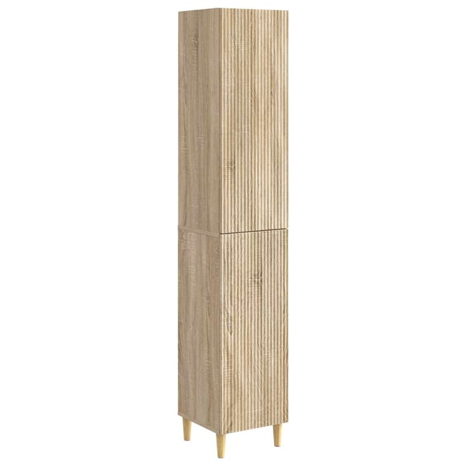 vidaXL - Kast - Set - 2 - st - Bewerkt - hout
