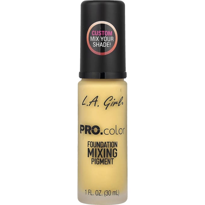 LA. Meisje, PRO.color Foundation Mix Pigment, GLM712 Geel, 30ml (1 fl oz) beige