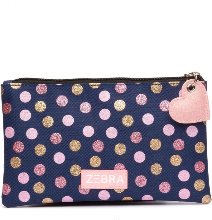 Zebra Trends Etui - Pencilcase Wild dots Navy - toilettas