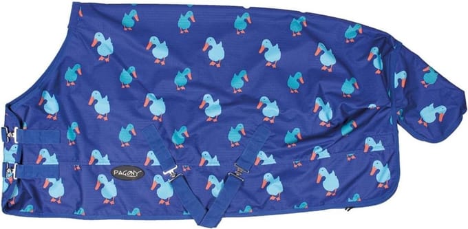 Pagony Duck 0g Turnoutdeken - Maat: 152 - Blauw - Polyester