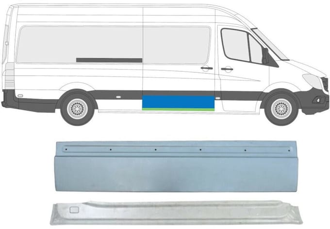 Interne reparatie achterste deuren voor Volkswagen Crafter 2005-2017 / Rechts