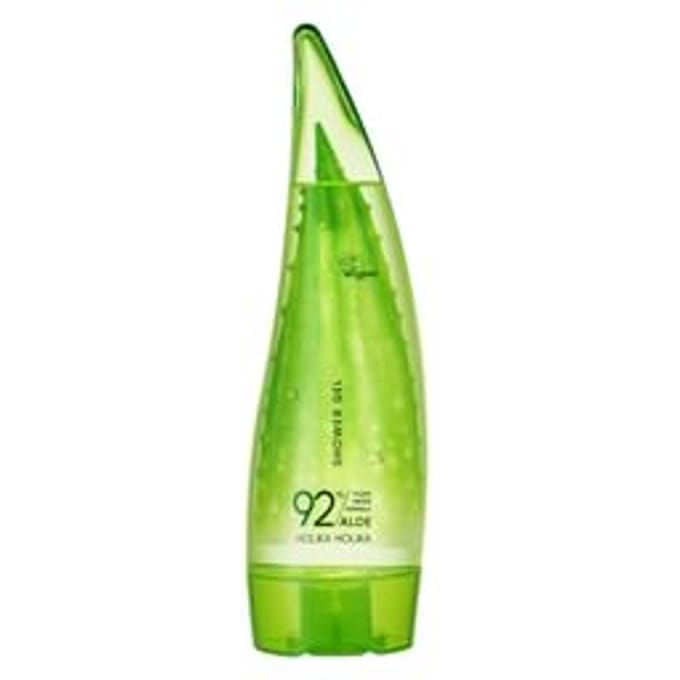 Holika Holika, douchegel, aloë clean water formule 92%, 250 ml (8,45 fl oz) green
