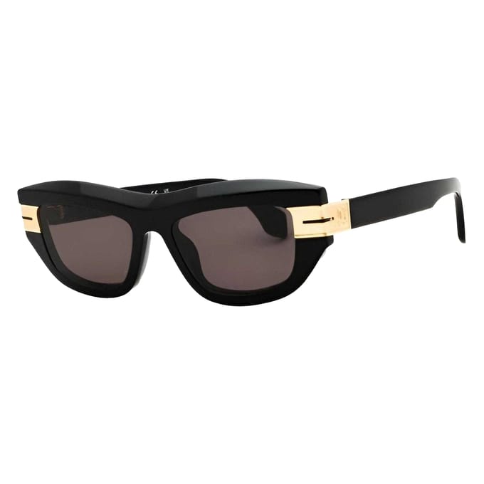 Palm Angels Dames Claire Kat Oog Zonnebril (Zwart/Donkergrijs)