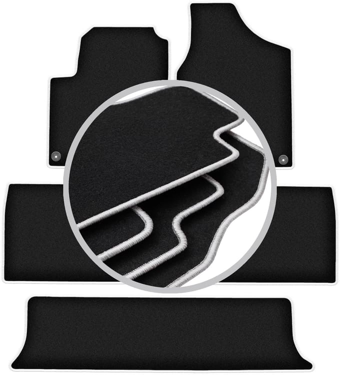 CARLUX-SILVER automatten voor: Seat Alhambra I minivan (1995-2010)