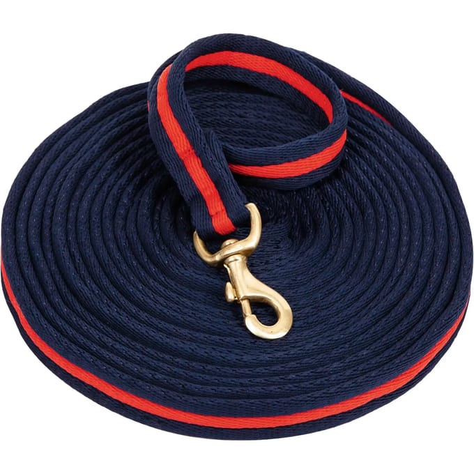 USG Longeerlijn Soft 8 meter Blauw/rood