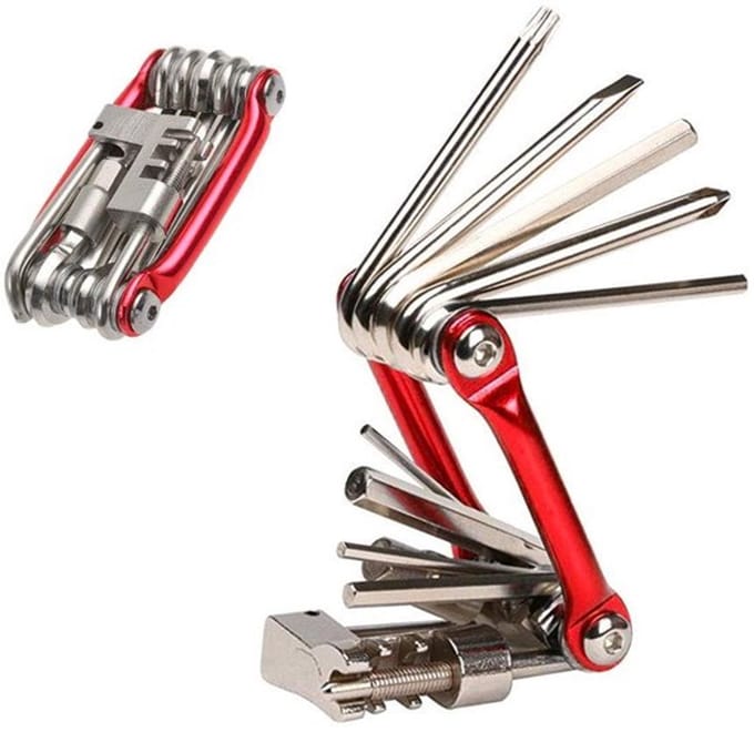 Dailygoody - 11-in-1 multifunctioneel fietsreparatietool - Compact en