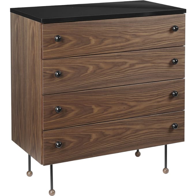 Gubi - 62 Serie Kommode - Amerikaans notenhout - bruin