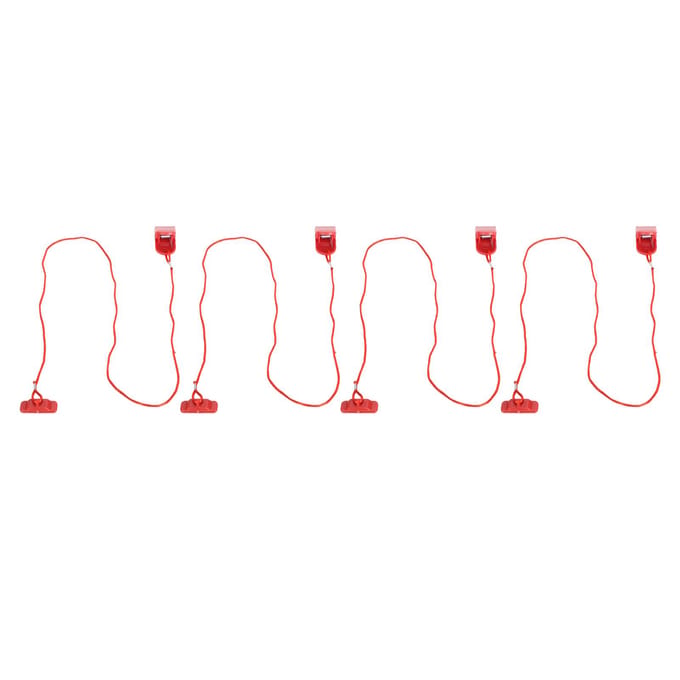 4 pièces Interrupteur de sécurité magnétique pour tapis de course Accessoire universel d'urgence Verrouillage magnétique pour tapis de course pour red