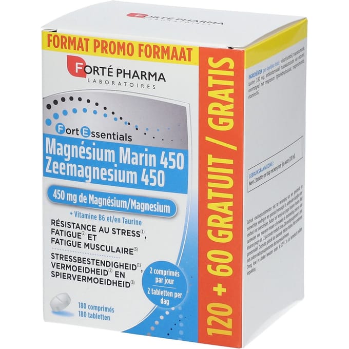 Forté Pharma Zeemagnesium 450 + 60 GRATIS 180 Tabletten