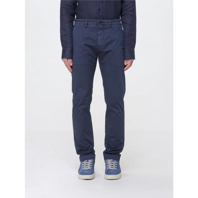 Chino man blauwe broek