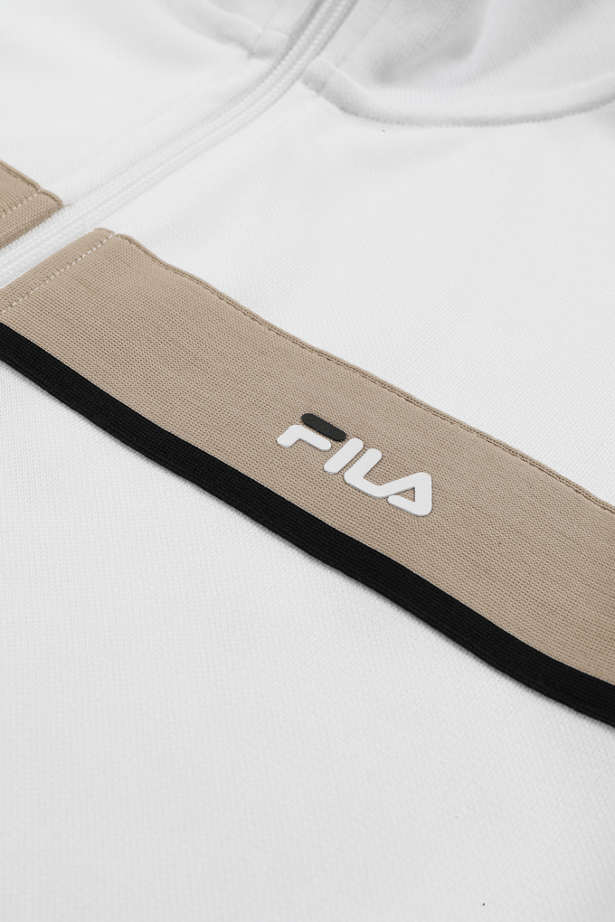 FILA Campasso Regular Taped Track Jacket Bright White-white Peppe Größe: 146/152 | Jacken Outlet | kids | Weiß