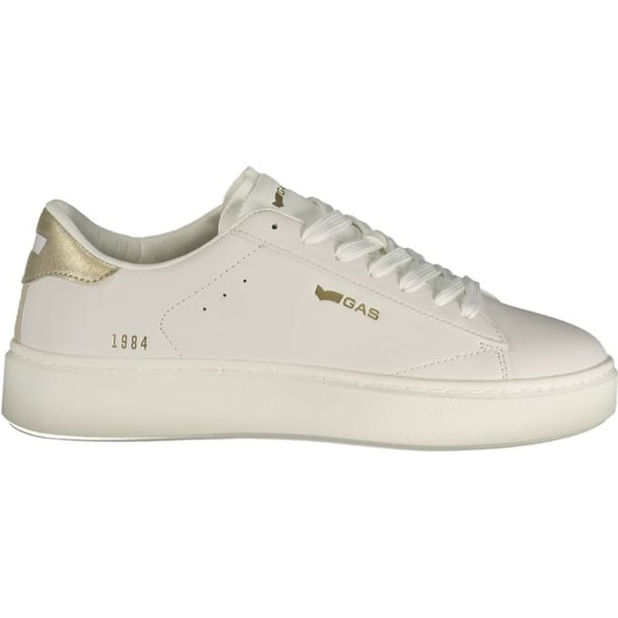 Gas Witte Polyurethaan Dames Sneakers