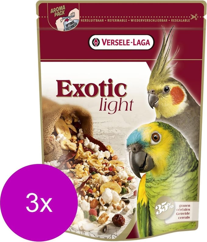 Versele-Laga Prestige Premium Exotic Light Graanmix - Vogelvoer - 3 x 750 g