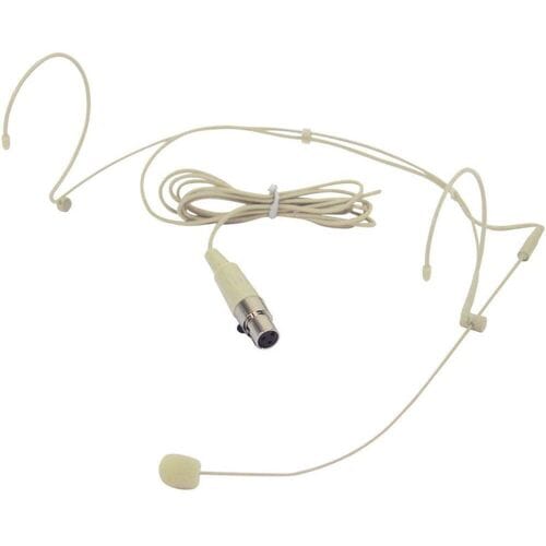 Omnitronic HS-1100 Spraakmicrofoon Headset Zendmethode:Kabelgebonden Incl. windkap Mini-XLR Kabelgebonden