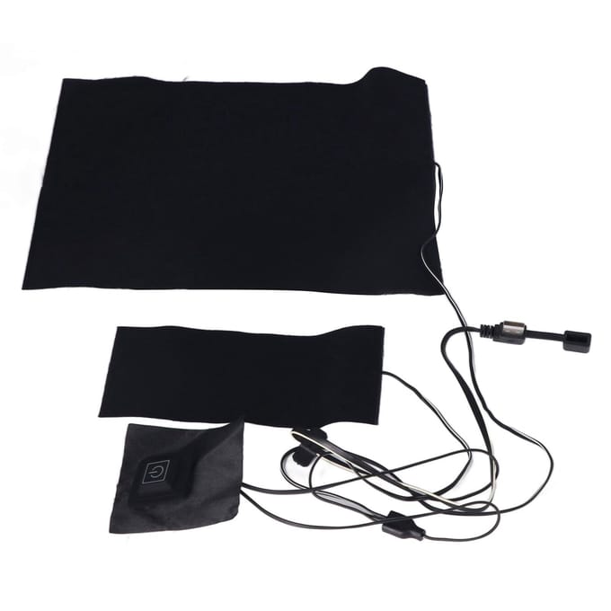 2 in 1 Electric Heating Pad with 3 Gear Adjustable Temperature Waterproof USB Power Heating Warmer white