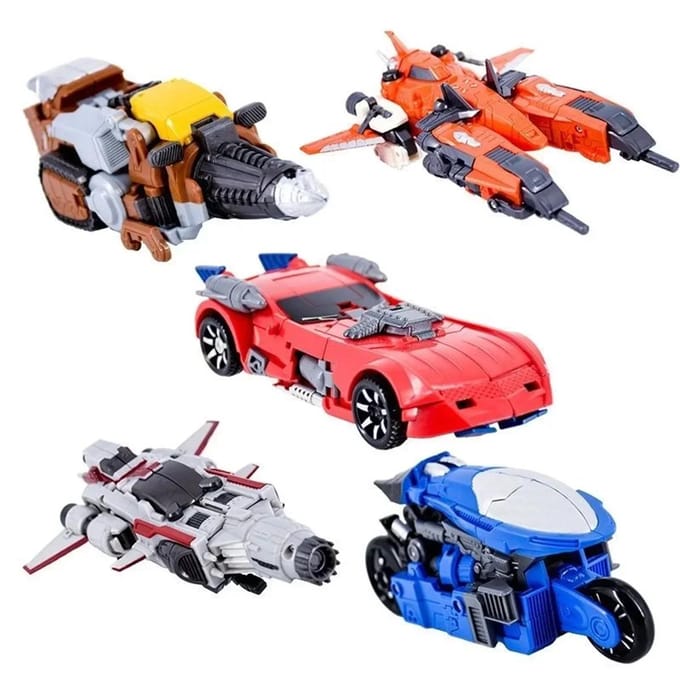 OP VOORRAAD Transformatiesspeelgoed Computron 5-IN-1 Combinatie W8617 Warbotron Scatters Actiefiguur Vervormingsrobot Anime Model gray