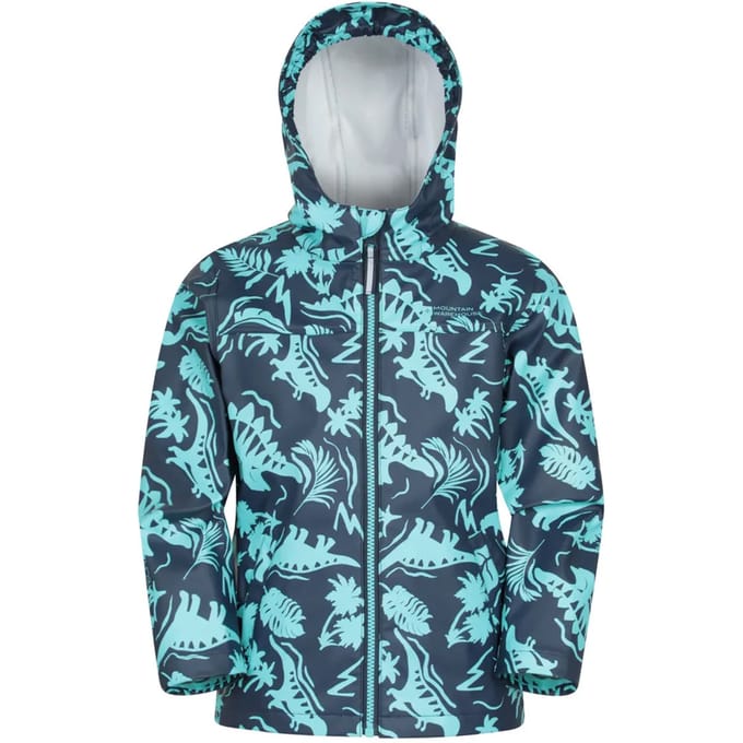 Mountain Warehouse Kinder Dinosaurussen Waterdichte Jassen- en Broekenset (Donkerblauw)