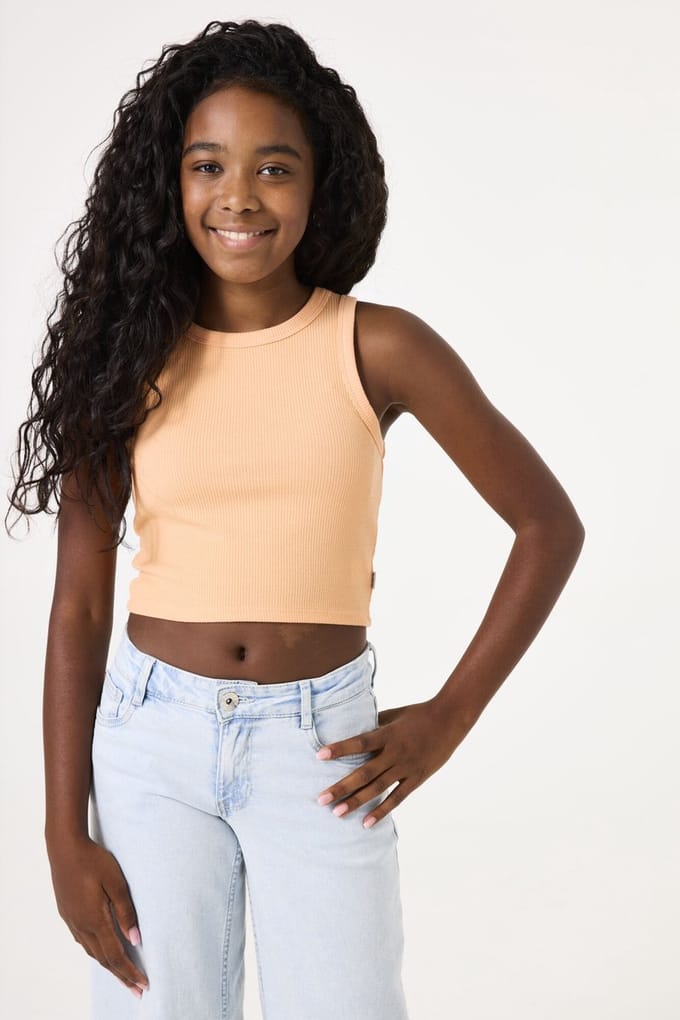 GARCIA Meisjes Top Oranje Sleeveless