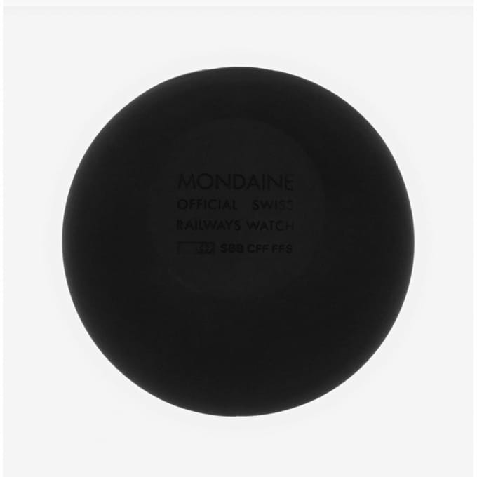 Mondaine Globe clock M660.30335.16SBO - Siliconen - Zwart - 60mm