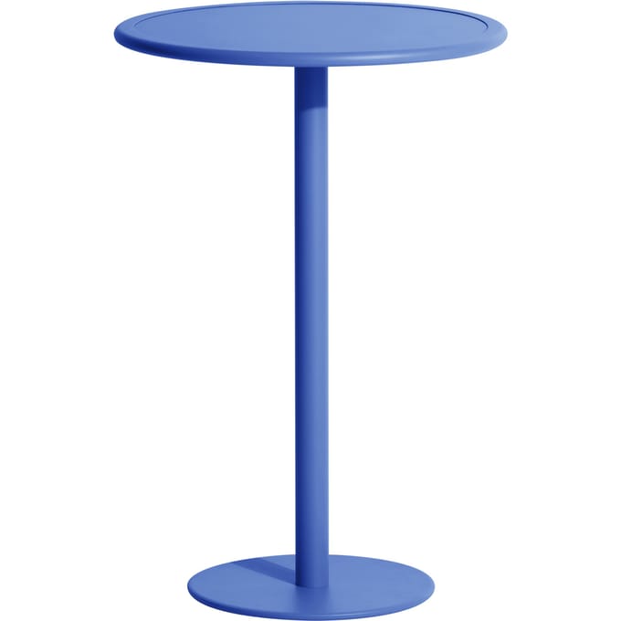 Petite Friture Week-End High Table - blauw - rond