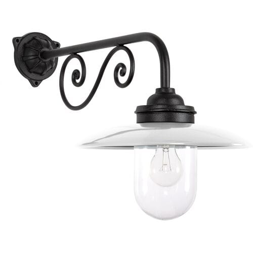 KS Verlichting Ardennes Stallamp Zwart/Krijtwit