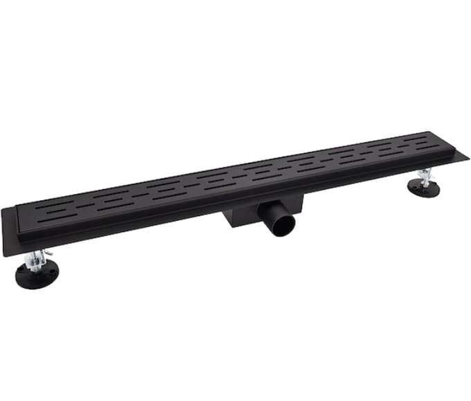 LINEA UNO - Alfa 70x7cm - Mat zwart - Douchegoot - - 991247