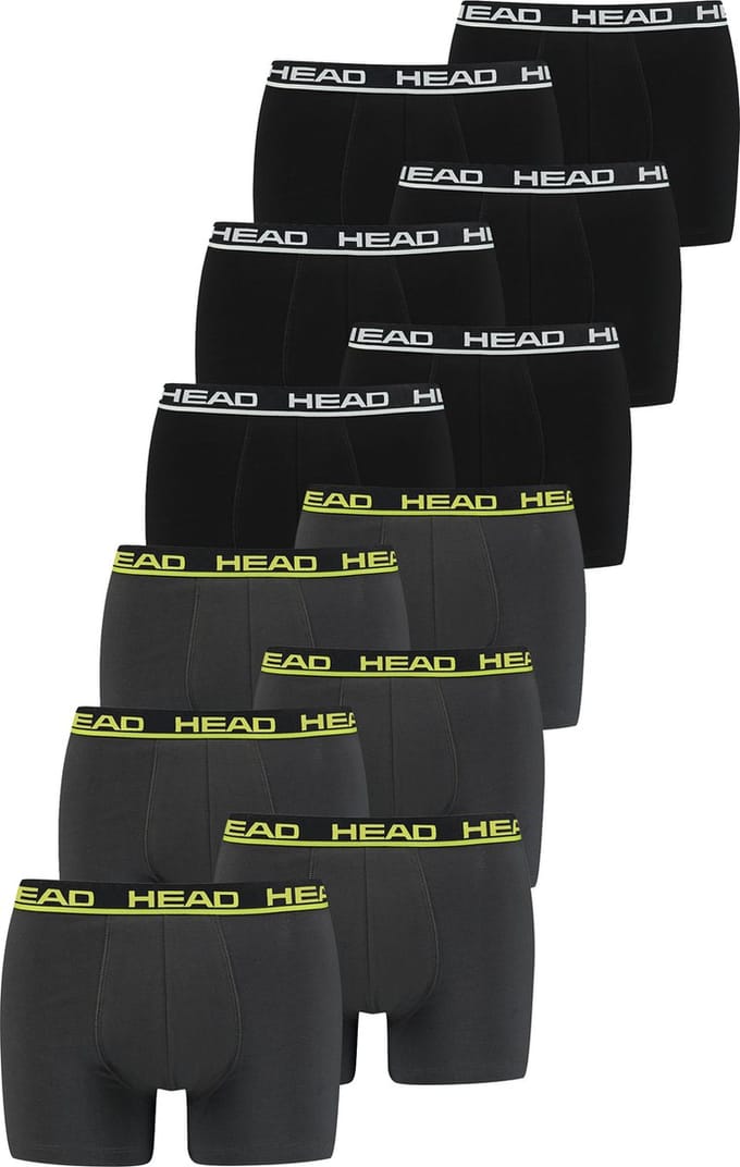 BOXERS Set van 12 stuks Head Basic Boxerbroek voor heren, shorts, ondergoed, ondergoed
