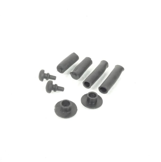 Set 8 rubbers RMS voor scooter Piaggio 150 Vespa PX Arcobaleno 1981 tot 1997