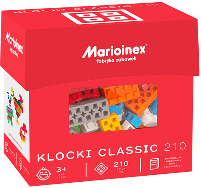 Classic blocks bouwstenen 210 stuks - Marioinex - vanaf 3 jaar