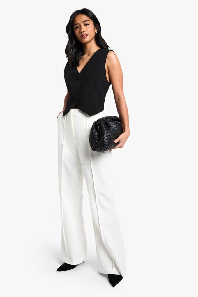 boohoo Dames Petite Essential Gilet | Black | Maat: 16