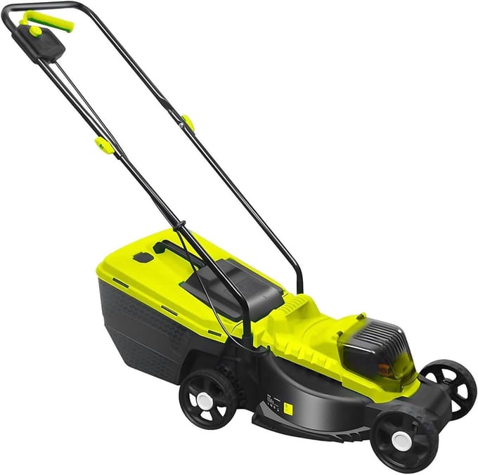 Elektrische Grasmaaier - Grasmaaier Gazonmaaier - Gazononderhoud - Borstelloze Motor - 45 L Opvangbak - Grijs