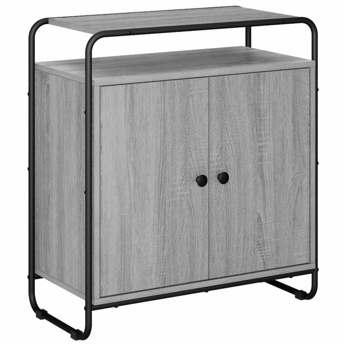 vidaXL - Dressoir - Grijs - Sonoma - 68 - x - 35 - x - 75 - cm - Bewerkt - hout