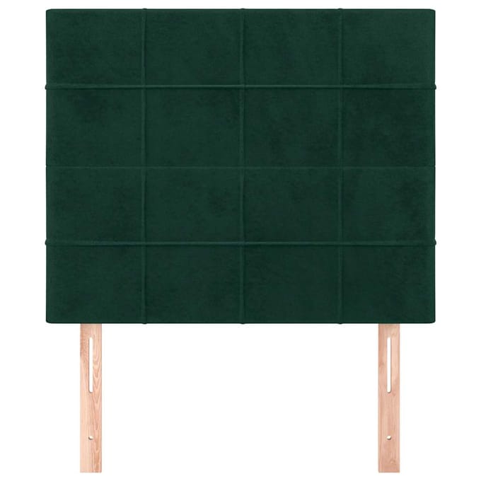 vidaXL - Hoofdbord - donkergroen - 80x5x118/128 - cm - fluweel