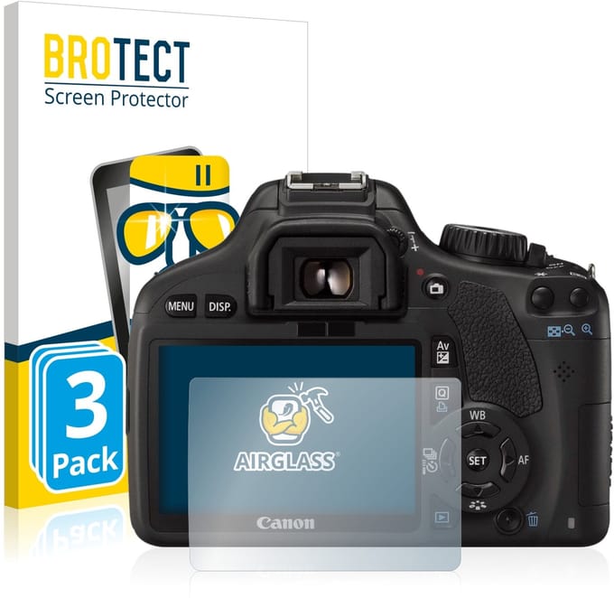 Screenprotector 3 Stuks voor Canon EOS 550D Beschermglas transparant