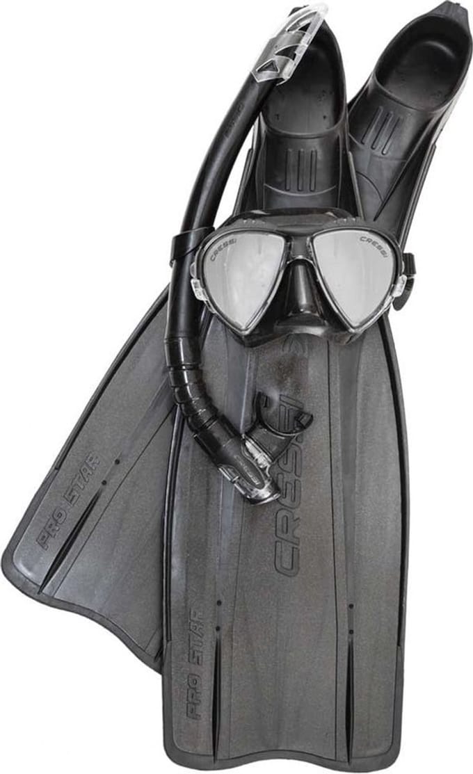 Cressi Pro Star Set Zwart EU 41-42