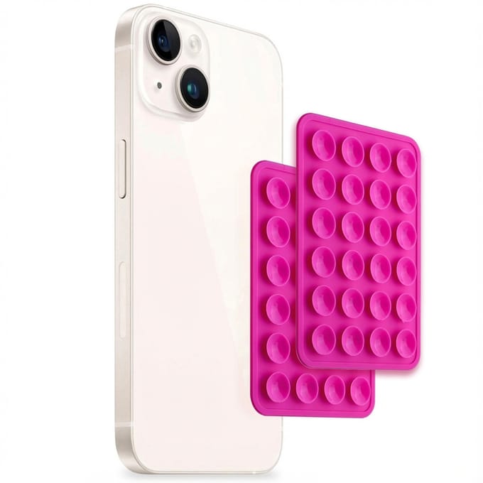 Selencia 2-Pack Telefoonhouder Zuignap - Roze