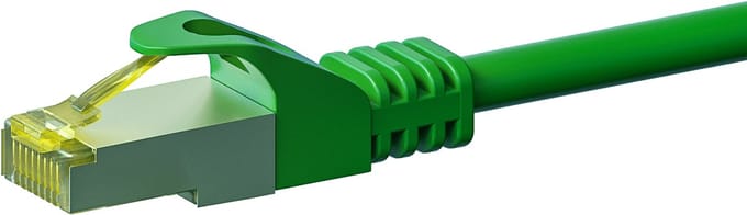 Danicom Cat7 S/FTP (PIMF) patchkabel - 2 meter groen - netwerkkabel - internetkabel - UTP kabel - RJ45 - 10000 mbit/s