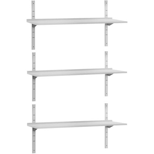 GGM Gastro 3-laags RVS wandschap ECO - 1600x400mm zilver