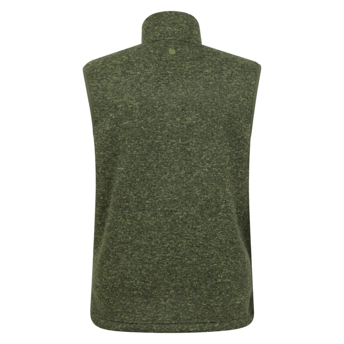 Mountain Warehouse Heren Idris Fleece Gilet (Kaki Groen)