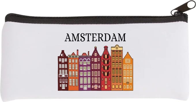 Akyol - amsterdam Etui - Amsterdam - amsterdammers - de echte amsterdam liefhebbers - rijtjeshuizen - 20 bij 9 cm