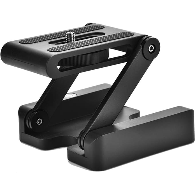 Z-Type Kantelbare Flexibele Opvouwbare Statiefkop 1/4  Montageschroef voor Nikon Canon DSLR black