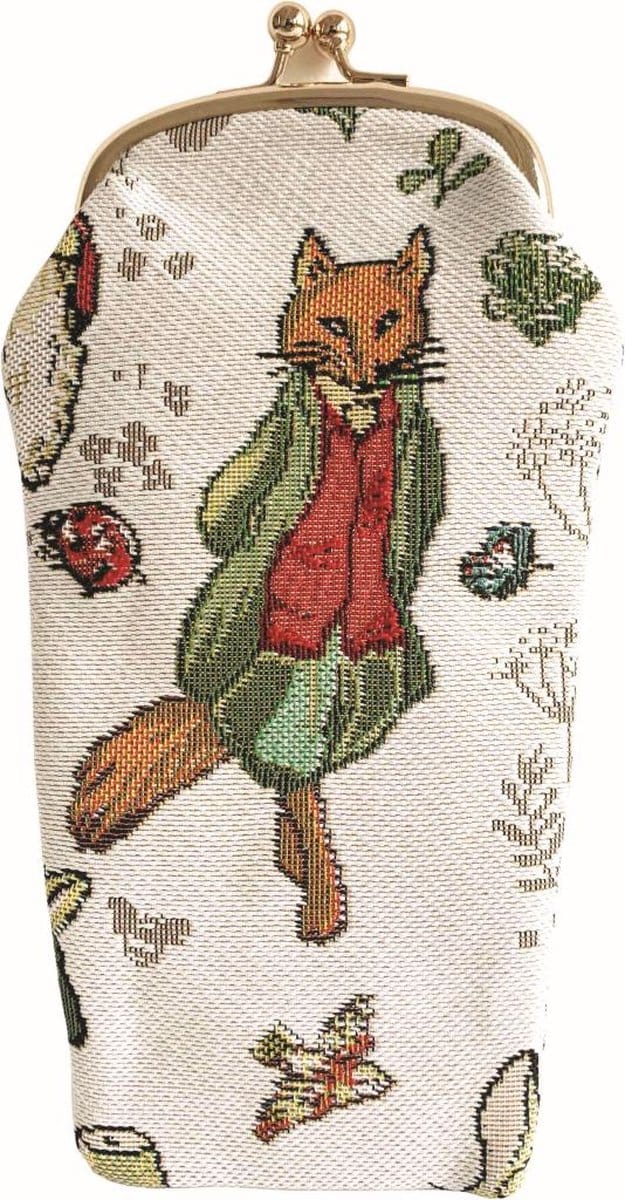 Brillenhouder - Brillenkoker - Gobelinstof - Peter Rabbit - Mr. Tod - Vos