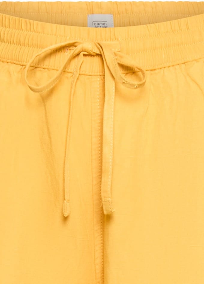 camel active Bermudashorts met trekkoord - Maat womenswear-31IN - Geel
