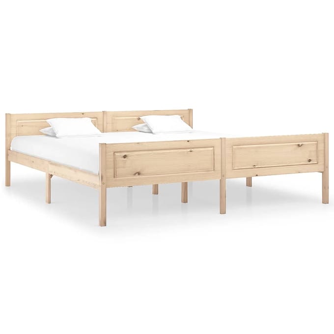 vidaXL - Bedframe - massief - grenenhout - 180x200 - cm