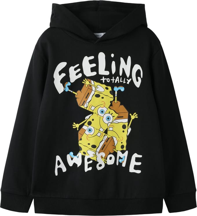 NAME IT - NKMDRAKE SPONGE NREG SWEAT WH BRU CPLG - Jongens - Sweaters