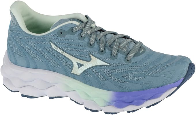 Mizuno Wave Sky 8, Vrouwen, Grijs, Hardloopschoenen, maat: 38,5
