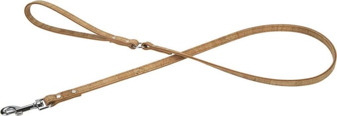 Beeztees leren looplijn Cork. Naturel. 110 cm x 12 mm.